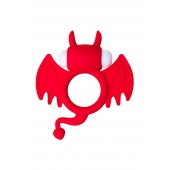 Красное эрекционное кольцо на пенис JOS COCKY DEVIL - JOS - в Ачинске купить с доставкой