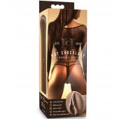 Коричневый мастубратор-вагина Nicole s Kitty - Blush Novelties - в Ачинске купить с доставкой