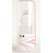 Гелевая прозрачная насадка с 2 отростками - 13 см. - Toyfa Basic - в Ачинске купить с доставкой