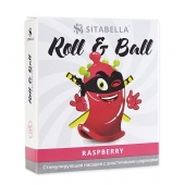 Стимулирующий презерватив-насадка Roll   Ball Raspberry - Sitabella - купить с доставкой в Ачинске