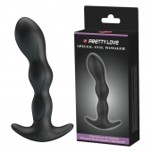 Черный анальный стимулятор простаты с вибрацией Special Anal Massager - 14,5 см. - Baile - в Ачинске купить с доставкой