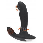 Черный вибромассажер простаты с функцией римминга Plug with Perineum Stimulator - 16,6 см. - Orion - в Ачинске купить с доставкой