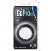 Черно-синее эрекционное кольцо Silicone Go Pro Cock Ring - Blush Novelties - в Ачинске купить с доставкой