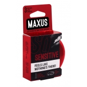 Ультратонкие презервативы в железном кейсе MAXUS Sensitive - 3 шт. - Maxus - купить с доставкой в Ачинске
