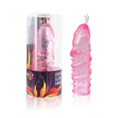 Закрытая рельефная насадка Crystal sleeve snakes в виде змеи с усиками - 14 см. - Erowoman-Eroman - в Ачинске купить с доставкой