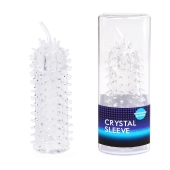 Закрытая рельефная насадка Crystal sleeve с усиками - 12 см. - Erowoman-Eroman - в Ачинске купить с доставкой