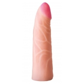 Фаллическая насадка на трусики харнесс - 17,5 см. - LOVETOY (А-Полимер) - купить с доставкой в Ачинске