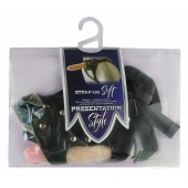 Черный пояс-трусики с двумя насадками Soft-Dolli - 16,5 и 10,5 см. - LOVETOY (А-Полимер) - купить с доставкой в Ачинске