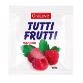 Пробник гель-смазки Tutti-frutti с малиновым вкусом - 4 гр. - Биоритм - купить с доставкой в Ачинске
