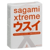 Ультратонкие презервативы Sagami Xtreme SUPERTHIN - 3 шт. - Sagami - купить с доставкой в Ачинске