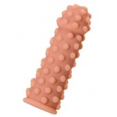 Телесная реалистичная насадка KOKOS Extreme Sleeve 02 с дополнительной стимуляцией - 12,7 см. - KOKOS - в Ачинске купить с доставкой