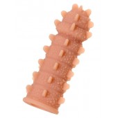 Телесная реалистичная насадка KOKOS Extreme Sleeve 04 с дополнительной стимуляцией - 12,7 см. - KOKOS - в Ачинске купить с доставкой