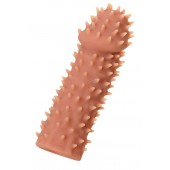 Телесная реалистичная насадка KOKOS Extreme Sleeve 07 с дополнительной стимуляцией - 12,7 см. - KOKOS - в Ачинске купить с доставкой