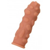 Телесная реалистичная насадка KOKOS Extreme Sleeve 11 с дополнительной стимуляцией - 12,7 см. - KOKOS - в Ачинске купить с доставкой