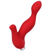 Красный силиконовый вибростимулятор простаты Proman - 12,5 см. - ToyFa - в Ачинске купить с доставкой