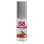 Смазка на водной основе S8 Flavored Lube со вкусом вишни - 50 мл. - Stimul8 - купить с доставкой в Ачинске