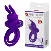 Фиолетовое эрекционное кольцо с вибростимуляцией клитора Vibrant Penis Ring III - Baile - в Ачинске купить с доставкой