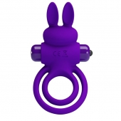 Фиолетовое эрекционное кольцо с вибростимуляцией клитора Vibrant Penis Ring III - Baile - в Ачинске купить с доставкой