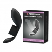 Черное кольцо на пенис с вибрацией Vibration Penis Sleeve - Baile - в Ачинске купить с доставкой