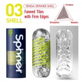 Мастурбатор SPINNER Shell - Tenga - в Ачинске купить с доставкой