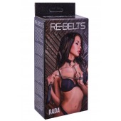 Черный поводок и чокер с кольцом Rada - Rebelts - купить с доставкой в Ачинске