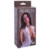 Коричневый поводок и чокер с кольцом Sofi - Rebelts - купить с доставкой в Ачинске