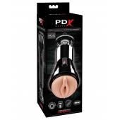 Телесный вибромастурбатор-вагина Cock Compressor Vibrating Stroker - Pipedream - в Ачинске купить с доставкой