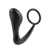 Эрекционное кольцо с анальной пробкой Ass-Gasm Cockring Plug - Pipedream - в Ачинске купить с доставкой