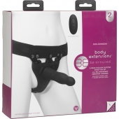 Черный полый вибрострапон Body Extensions BE Aroused - 17,78 см. - Doc Johnson - купить с доставкой в Ачинске