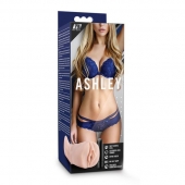 Телесный мастурбатор-вагина с вибропулей Ashley - Blush Novelties - в Ачинске купить с доставкой