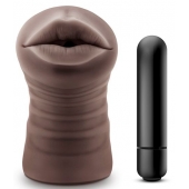 Коричневый мастурбатор-ротик Heather - Blush Novelties - в Ачинске купить с доставкой