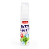 Гель-смазка Tutti-frutti со вкусом сладкой мяты - 30 гр. - Биоритм - купить с доставкой в Ачинске