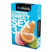 Презервативы для орального секса DOMINO Sweet Sex с ароматом мороженого - 3 шт. - Domino - купить с доставкой в Ачинске