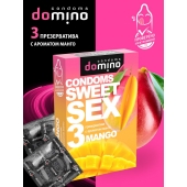Презервативы для орального секса DOMINO Sweet Sex с ароматом манго - 3 шт. - Domino - купить с доставкой в Ачинске