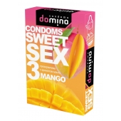 Презервативы для орального секса DOMINO Sweet Sex с ароматом манго - 3 шт. - Domino - купить с доставкой в Ачинске