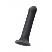 Черный фаллос на присоске Silicone Bendable Dildo XL - 20 см. - Strap-on-me - купить с доставкой в Ачинске