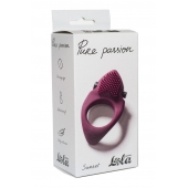 Бордовое эрекционное виброкольцо Pure Passion Sunset - Lola Games - в Ачинске купить с доставкой