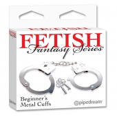 Металлические наручники Beginner s Metal Cuffs - Pipedream - купить с доставкой в Ачинске