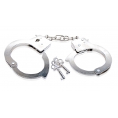 Металлические наручники Beginner s Metal Cuffs - Pipedream - купить с доставкой в Ачинске