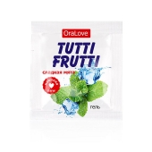 Пробник гель-смазки Tutti-frutti со вкусом мяты - 4 гр. - Биоритм - купить с доставкой в Ачинске