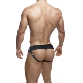 Черный мужской страпон DR. SKIN 6INCH HOLLOW STRAP ON - 16 см. - Blush Novelties - купить с доставкой в Ачинске