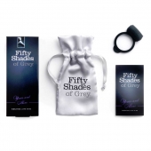 Темно-серое эрекционное кольцо Vibrating Love Ring с вибрацией - Fifty Shades of Grey - в Ачинске купить с доставкой
