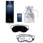 Набор из двух масок на глаза Soft Blindfold Twin Pack - Fifty Shades of Grey - купить с доставкой в Ачинске