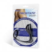 Стимулятор простаты с фиксацией эрекционным кольцом Prostate Gear - BlueLine - в Ачинске купить с доставкой