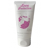 Лубрикант на водной основе с ароматом малины Love Protection Raspberry - 50 мл. - Lola Games - купить с доставкой в Ачинске