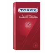 Презервативы Torex  Сладкая любовь  с ароматом клубники - 12 шт. - Torex - купить с доставкой в Ачинске