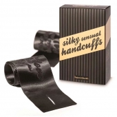 Черные ленты для связывания SILKY SENSUAL HANDCUFFS - Bijoux Indiscrets - купить с доставкой в Ачинске
