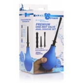 Анальный душ с 3 насадками Premium One-way Valve Anal Douche Set - XR Brands - купить с доставкой в Ачинске