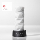 Белый 3D мастурбатор POLYGON - Tenga - в Ачинске купить с доставкой