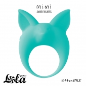 Зеленое эрекционное кольцо Kitten Kyle - Lola Games - в Ачинске купить с доставкой
